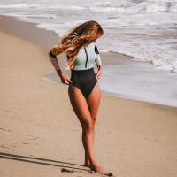 CPUTAN Monokini De Push up 2024 Traje De Baño Monopiece Para Mujer Esterlina Brasileña De Natación Con Cintura Alta Traje De Playa Bodysuit - details 3