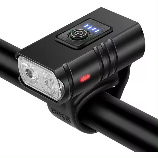 Lámpara de bicicleta - Lámpara - Recargable por USB - 1000 lúmenes - Luz delantera - Lámpara de bicicleta - Faro de bicicleta - Negro - 1