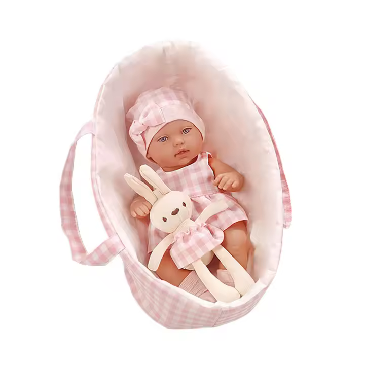 Muñeca Reborn De 30cm Con Bolsa De Descanso Brazos Y Piernas Móviles Cuerpo Lavable Regalo Para Niñas Edad Recomendada 14+ Años - 1