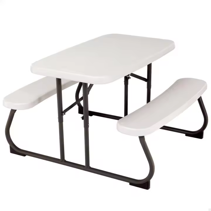 Mesa picnic infantil color crema Lifetime 82,5X90X53,5 cm (Color Baby 92203) - 1