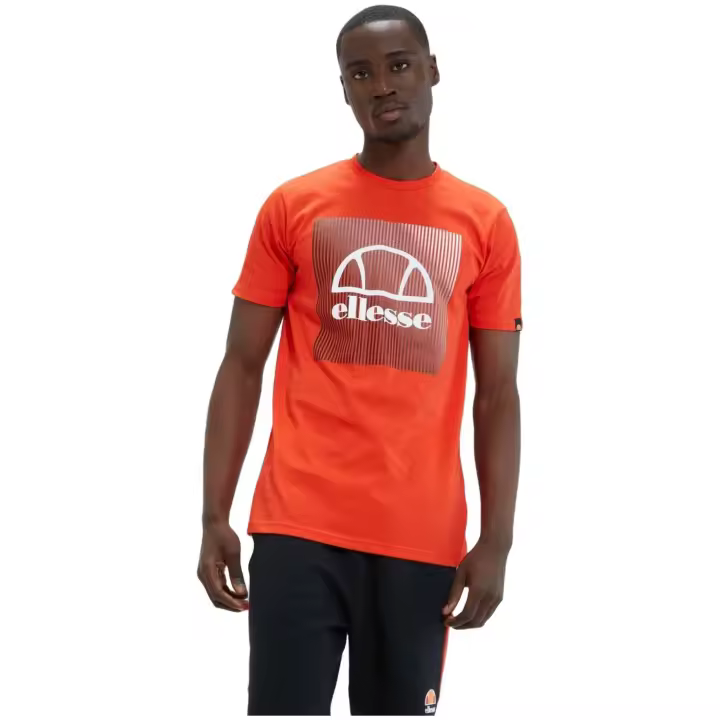 Camiseta de Manga Corta Ellesse Flecta para unisex en color rojo - 1