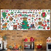Mantel Grande De Colorear Para Navidad 30x72 Pulgadas Manualidades Cristinas Para Niños Regalo De Fiesta Decoración De Mesa De Comedor Estilo Moderno Impermeable - details 5