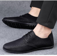 Zapatos De Cuero Para Hombre Con Suelas Suaves Versátiles Para Todas Las Estaciones Tallas Grandes Moda Casual Para Jóvenes Zapatos De Conducción - details 8