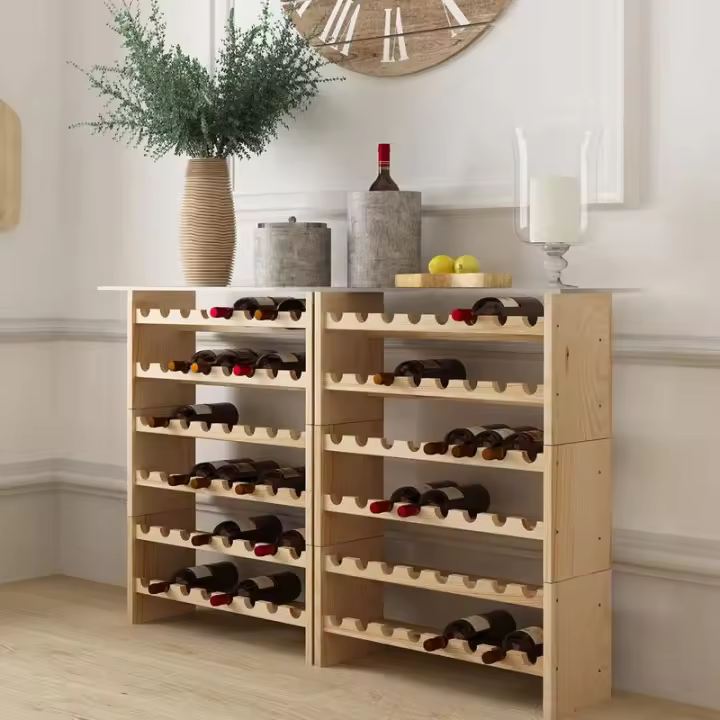 Estantería Botellero Apilable de Madera de Pino Macizo Katea - ASTIGARRAGA - 1