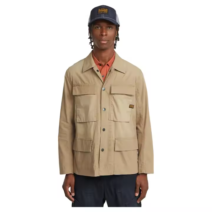 Ropa hombre Chaquetas G-star Sobrecamisa 4 Pkt Beige - 1