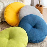 Cojín De Piso Redondo Para Meditación Y Yoga Colores Sólidos Sofá Silla Cojín De Asiento Oversize Almohada De Piso JAF122 Para Adultos - details 0