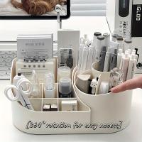 Organizador De Escritorio Multifuncional 2-en-1 Con Portaherramientas Giratorio De 360 Grados Y Gran Capacidad Para Oficina Material Plástico - details 3
