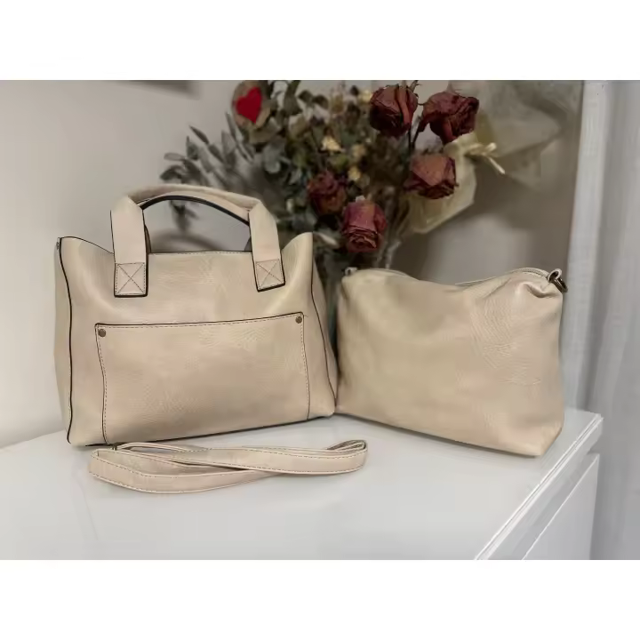 BOLSO CUERO PU 2 EN 1 DUE | Disponible en 2 colores - 1