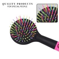 Cepillos de Pelo Antienredo 2uds , Cepillo de Pelo con Espejo y Puas Antitirones. Cepillo de Pelo Tamaño Pequeño Perfecto para el Bolso y la Mochila. Cepillo de Colores Diversos, Cepillo de Pelo con Puas Antiestáticas con Base Acolchada - Sandby - details 1