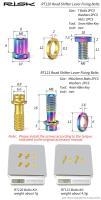 Juego De Tornillos Y Anillos Para Manillar De Bicicleta Risk Aleación De Titanio Clip Ring Fijación Para SRAM Shimano R8000 FORCE - details 3