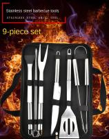 Juego De Herramientas De Barbacoa Y Horno De Acero Inoxidable Con Bolsa De Almacenamiento Portátil Para Uso Al Aire Libre Fácil De Limpieza - details 0