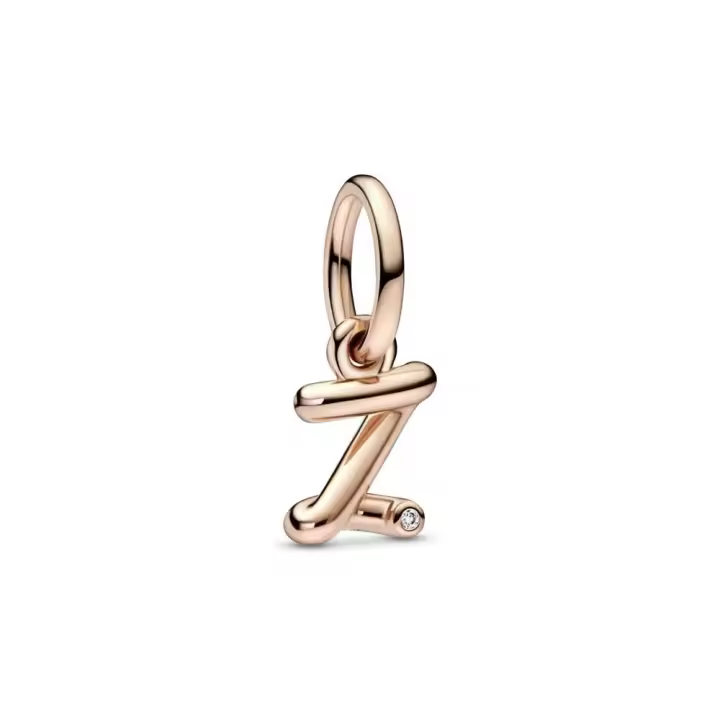 PANDORA Charm Colgante Plata de Ley y Oro de 14k Sobre Rojo con Rubí Sintético y Circonitas Cúbicas - 1