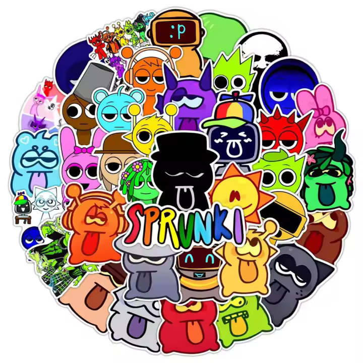 Muñeco De Peluche Sprunki Incredibox Juguete De Peluche Para Niños Almohada De Dibujos Animados Regalo De Cumpleaños Y Navidad Tamaño Aproximado De 20cm - 1