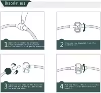 Pulsera DIY de dibujos animados de Amor de Estrella con Alas de Plata Gruesa Chapada en Cobre Blanco 18cm - details 3