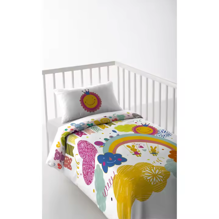 FUNDA NÓRDICA CUNA/MAXICUNA INFANTIL BEBE 100% ALGODÓN SILVINA COOL KIDS FABRICADO EN ESPAÑA - 1