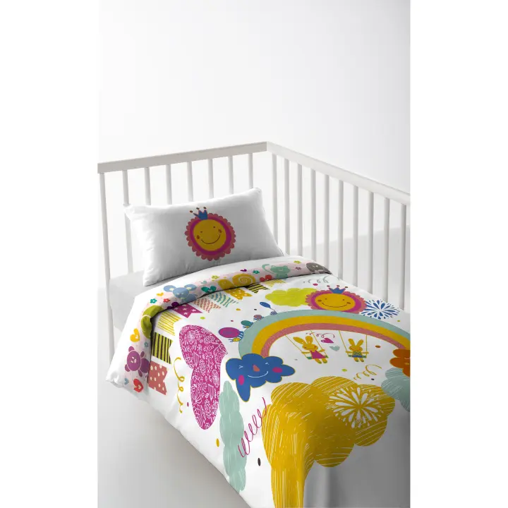 FUNDA NÓRDICA CUNA/MAXICUNA INFANTIL BEBE 100% ALGODÓN SILVINA COOL KIDS FABRICADO EN ESPAÑA - 1