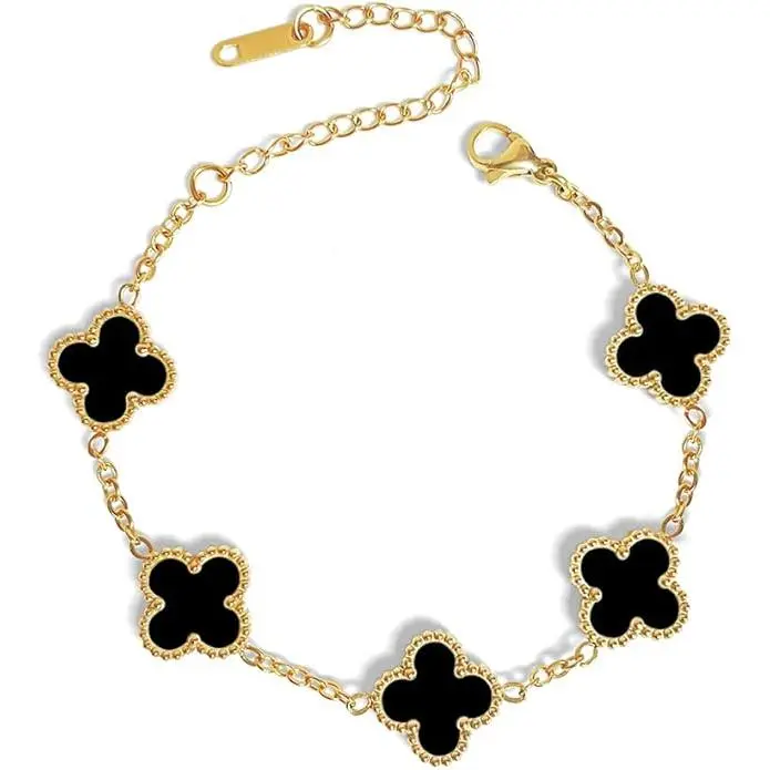 Pulsera de Esnabones de Flores de moda, Regalo de Navidad para el día de San Valentín - 1