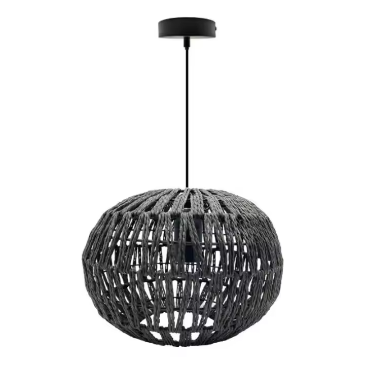 Lámpara Colgante de Mimbre - Casquillo E27 - IP20 - 1