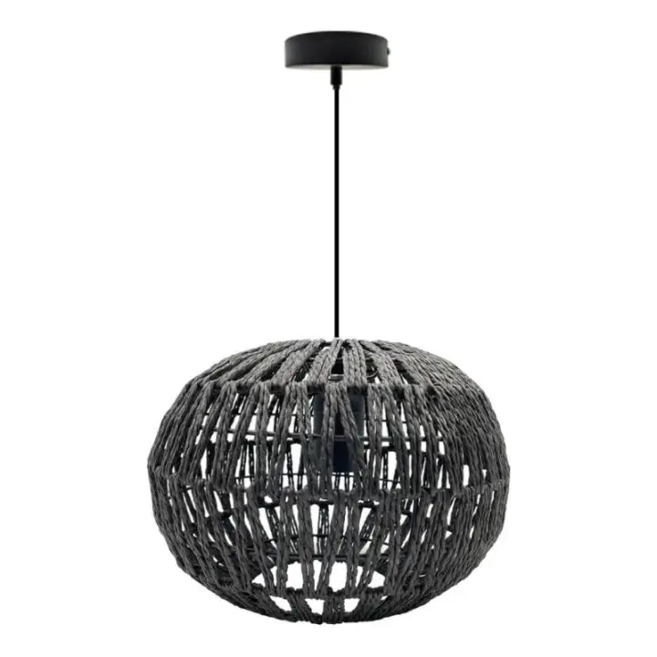 Lámpara Colgante de Mimbre - Casquillo E27 - IP20 - 1