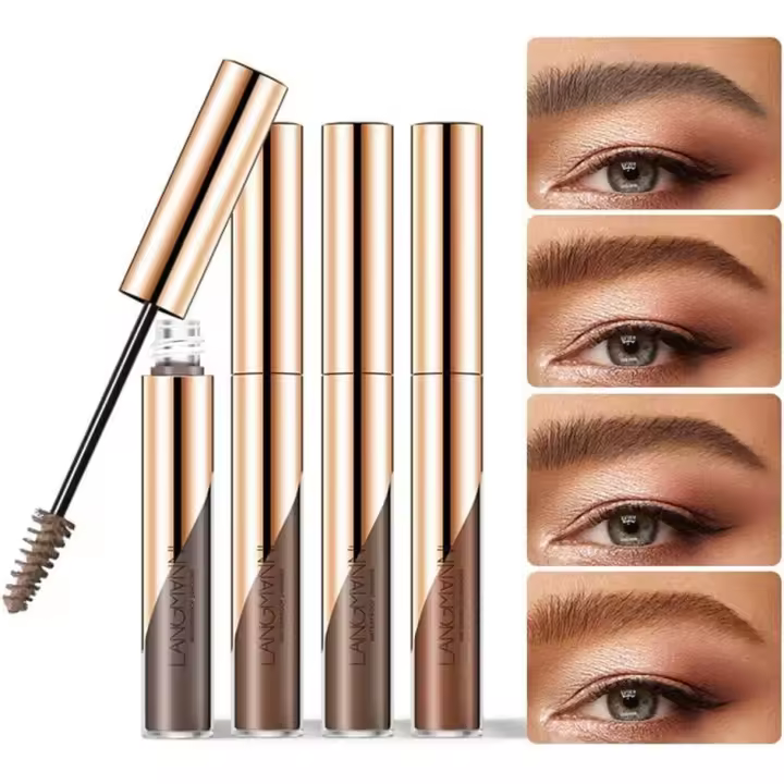 Gel para cejas, tinte/tinte semipermanente para cejas, resistente al agua y al sudor, de secado rápido (marrón oscuro) - 1