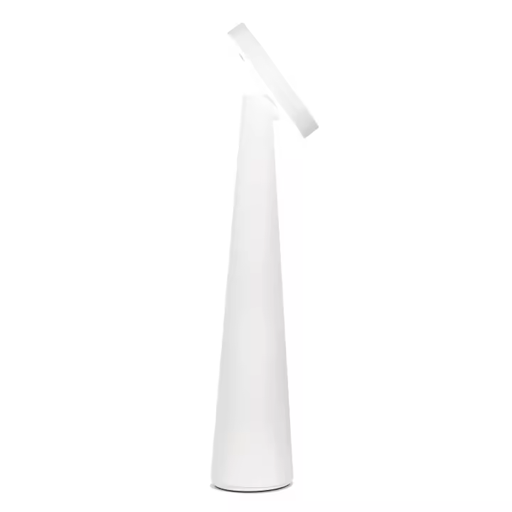 Lámpara de Mesa recargable Azafrán Angelina: inalámbrica, cabeza ajustable, control táctil, Diseño Modern interior, color Blanco - 1