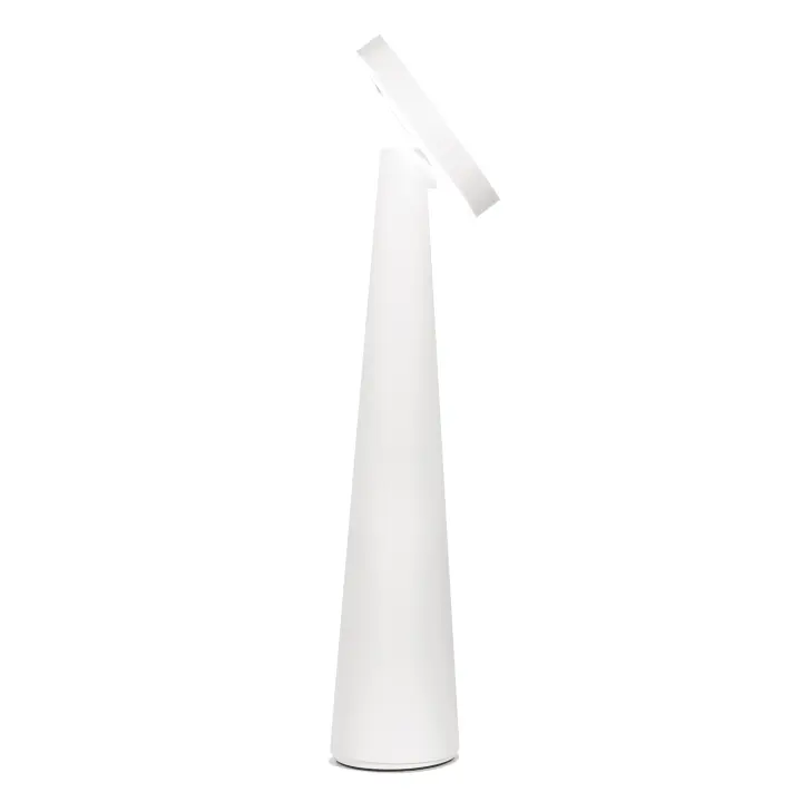 Lámpara de Mesa recargable Azafrán Angelina: inalámbrica, cabeza ajustable, control táctil, Diseño Modern interior, color Blanco - 1