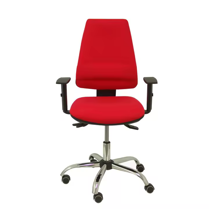 Piqueras Y Crespo Silla de Oficina y Crespo Elche Bali Rojo 24 Horas con Soporte Lumbar - 1