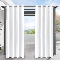 Cortinas De Patio Grande Impermeables Para Exteriores Bloqueo De Sol Jardín Cortinas Térmicas Gruesas Para Gazebo Pergola Ventanas Modernas De Polyester Algodón - details 8