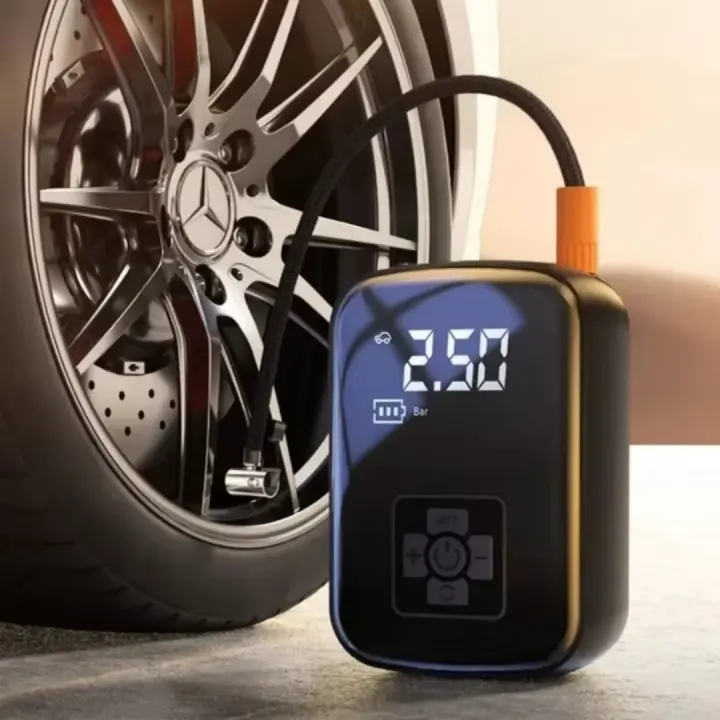 Compresor de aire inalámbrico para coche, bomba de aire eléctrica para inflar neumáticos de motocicleta, bicicleta, barco, coche, neumáticos inflables. - 1