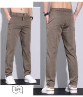 Pantalones Casuales De Algodón De Calidad Superior Para Hombres Estilo Recto Cierre De Cremallera Pantalones De Todas Las Estaciones - details 10