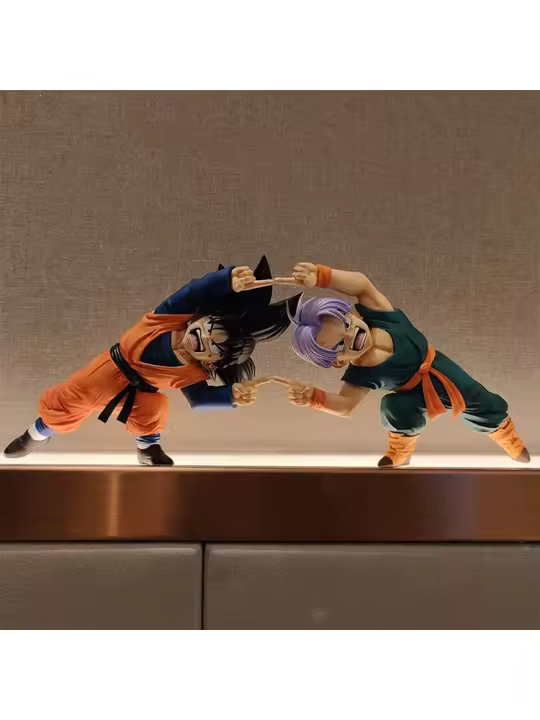 Figura De Acción Dragon Ball Z Anime Son Goten Gotenks Trunks Combinado Cuerpo 10cm PVC Estatua Colección Modelo Juguetes Regalos - 1