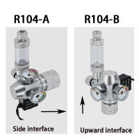 Regulador De CO2 Para Acuario Válvula Electromagnética De Reducción De Presión De CO2 Con Contador De Bolbolas Sistema De Control De CO2 Para Tanque De Peces AC100-240V Aluminio - details 5