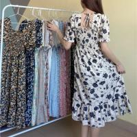 Vestido De Cintura Elástica En Chiffón Para Mujer Verano Casual Elegante Con Manga Corta Plisado Estilo A-line Vestidos Cortos - details 1