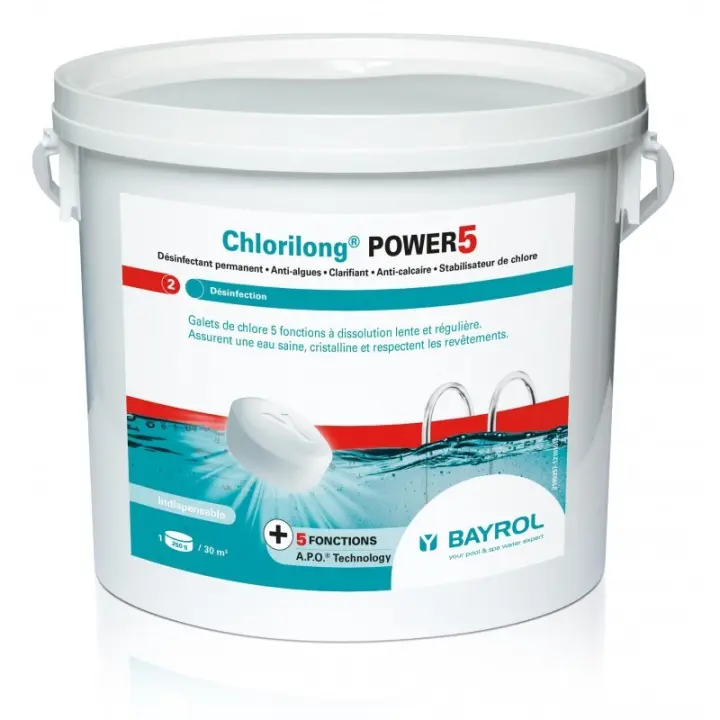 Bayrol  Cloro Tabletas 5 Funciones -Chlorilong Power 5 - 1
