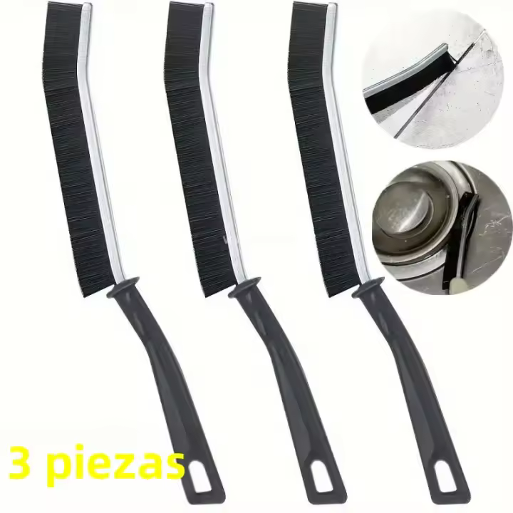 Cepillo De Limpieza Para Grietas Multifuncional Plástico Duradero Para Pisos Cocina Baño Ventanas Cepillo De Pelo Rígido Para Esquinas Y Angulos Difíciles Suministros Domésticos - 1