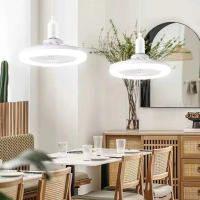 Ventilador De Techo Con Control Remoto Y Luz Multifuncional Con Temporizador Moderno Ajustable Y Desmontable E27 Para Dormitorios - details 10