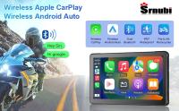 Monitor Portátil Srnubi 7 Pulgadas Para Motocicleta Con Pantalla LCD IPX7 Impermeable Para Wireless Apple Carplay Android Auto Moto Car Play Sistema De Visión Trasera Para Vehículos - details 0