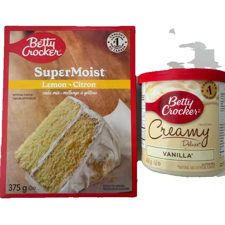 Mezcla para Tartas Betty Crocker (Importadas USA) – Bizcochos Esponjosos y Deliciosos GRATIS FROSTING/CUBIERTA REGALO UNICO HAZLO TU MISMO MAKE IT YOURSELF - 1