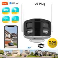 Cámara De Seguridad IP Tuya 4MP Con Lente Dual WiFi Monitor De Bebé Visión Nocturna En Color PTZ Mini Para Interior Y Exterior - details 2