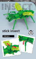Bloques De Construcción De Insectos Orchid Mantis Sphecidae Mini Modelo De Animal Para Juego Creativo Y Decoración De Escritorio Regalos Para Niños En Navidad Y Cumpleaños - details 1