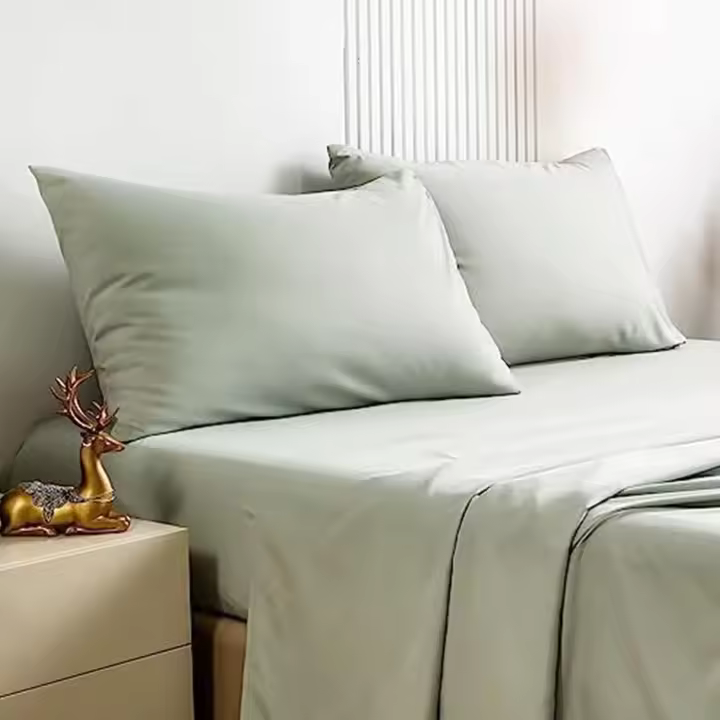 Juego de sábanas California King Size - Juego de sábanas de microfibra cepillada ultra suave-Bolso profundo de hasta 16 " - Sin arrugas - 4 piezas (Cal King, gris Claro) - 1