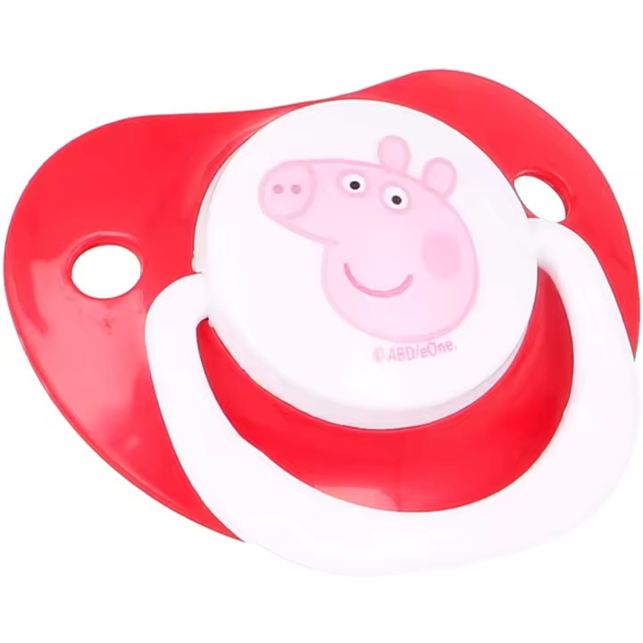 Chupete Peppa Pig Rojo Bebé - Motivo Estampado - Producto Oficial y Original - 1