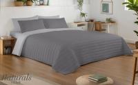 NATURALS - Colcha Bouti Reversible Bicolor - Microfibra Extrasuave - Relleno 100 Gramos (Cama 90/105 - 135/150 - 180) - Cubrecama Acolchado a Líneas - Ideal Primavera y Verano - Fabricado en España - details 0