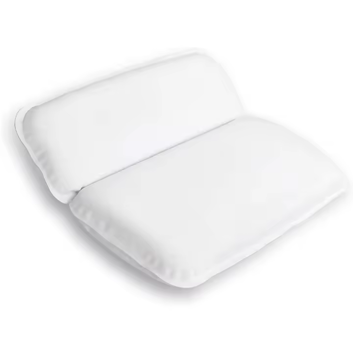 Almohada de baño impermeable antideslizante para spa, almohada de baño ergonómica, color blanco (39 x 31 cm) - 1