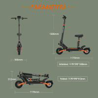 Patinetes Electricos Adultos Plegable KuKirin G2 Pro con motor 600W,  Patinete Eléctrico para Adultos, batería 48V 15AH, velocidad máxima de 50km/h, neumáticos de 9 pulgadas, autonomía 58 km, frenos de disco dobles, asiento desmontable Scooter eléctrico - details 18