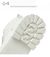 Botas De Moto Para Hombre Alta Corte Invierno Con Cierre De Cremallera Lateral Botas De Lluvia Calientes De Exterior Talla 46 - details 14