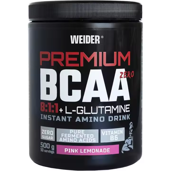 Weider - Premium Bcaa 8:1:1 + L-Glutamine - Instant Amino Drink - 500 grs- Pink Lemonade - 1