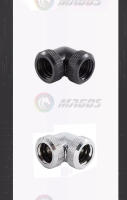 Conector De Tubo Duro De Encaje 90° Para Refrigeración Por Enfriamiento Con Agua Fitting De Metal Compatible Con Tubo PMMA PETG De OD14mm - details 4
