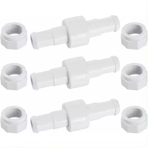Paquete de 3 conectores giratorios para manguera de jardín, 6 puntas compatibles con Zodiac Polaris - 1