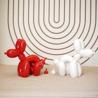 Escultura De Perro De Balón De Resina Decoración Creativa Para Sala De Estar Dormitorio Armario De Vino Animal De Dibujos Animados Decoración Moderna Simple - details 5
